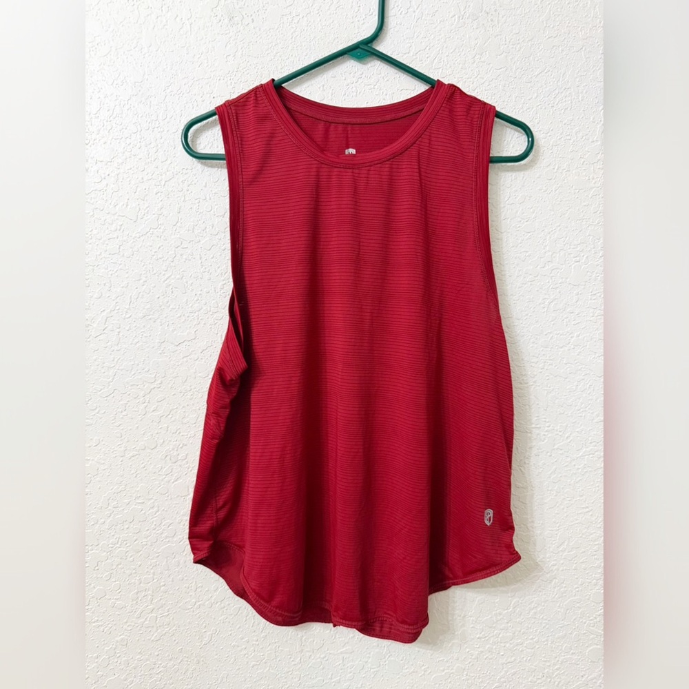 BORN PRIMITIVE - Dusk To Dawn Workout Tank Training Split Back Wine - L